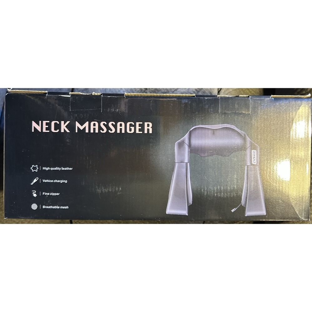 Electric Shiatsu Back & Neck Massager - Gray (Not Cordless) New in Open Box